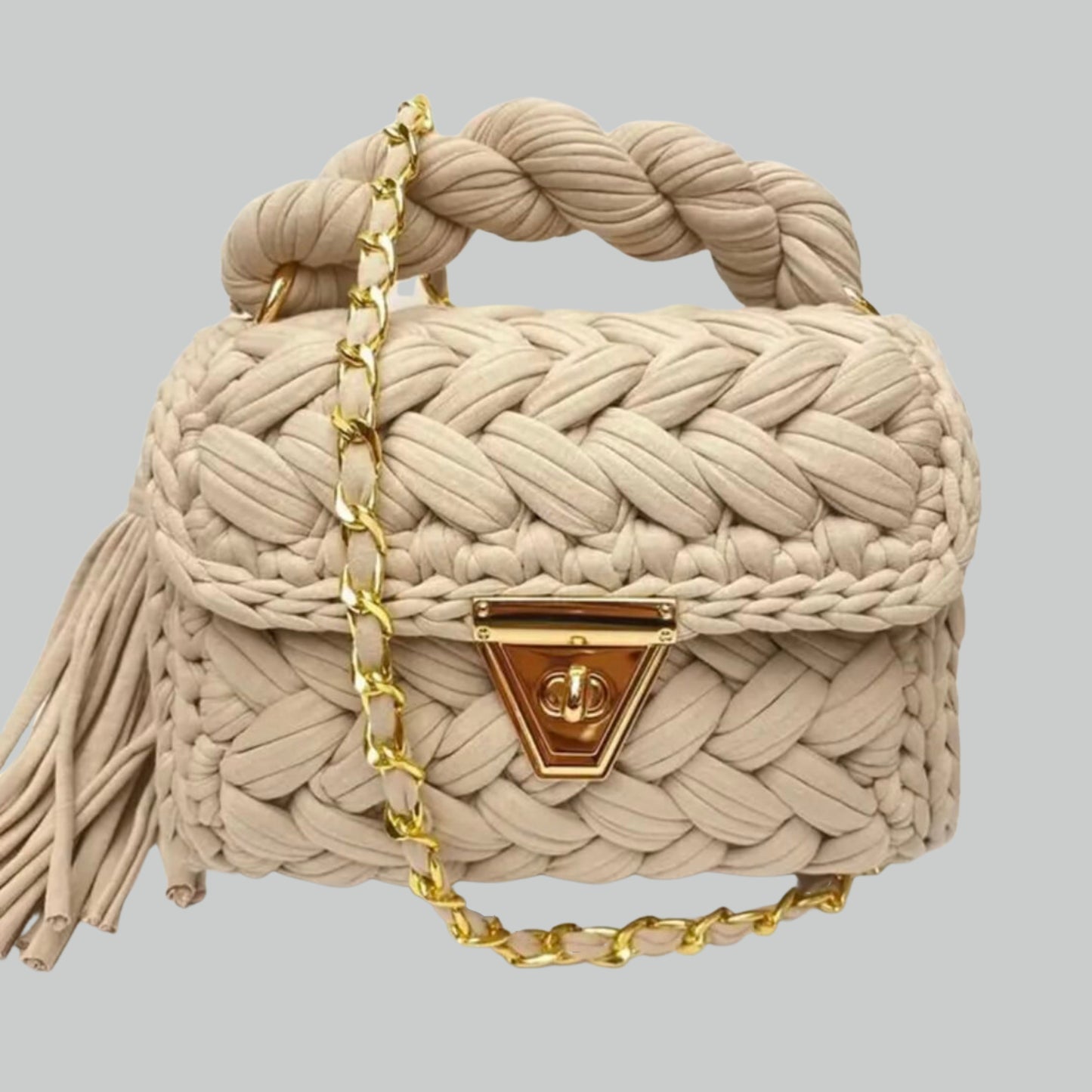 Woven Cloth Mini Tote Bag