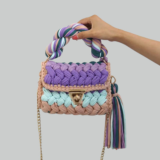 Woven Cloth Mini Tote Bag