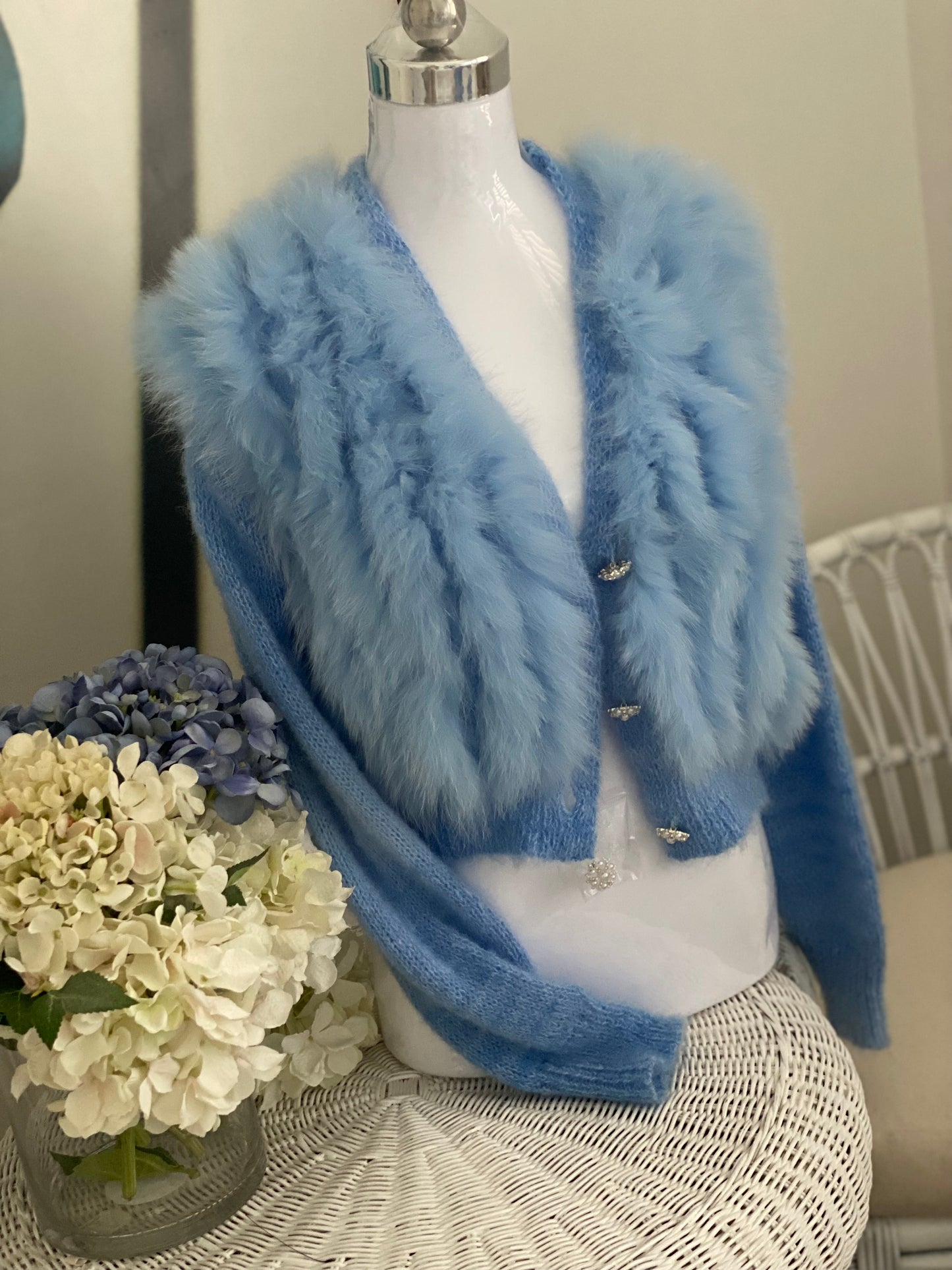 Luxe Fox Fur Cardigan