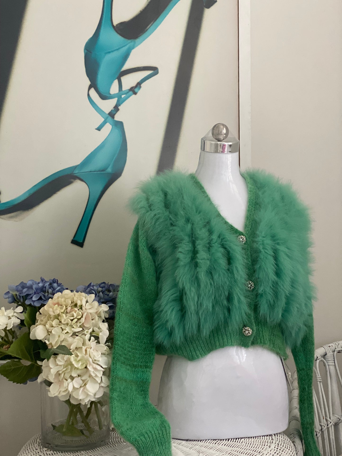 Luxe Fox Fur Cardigan